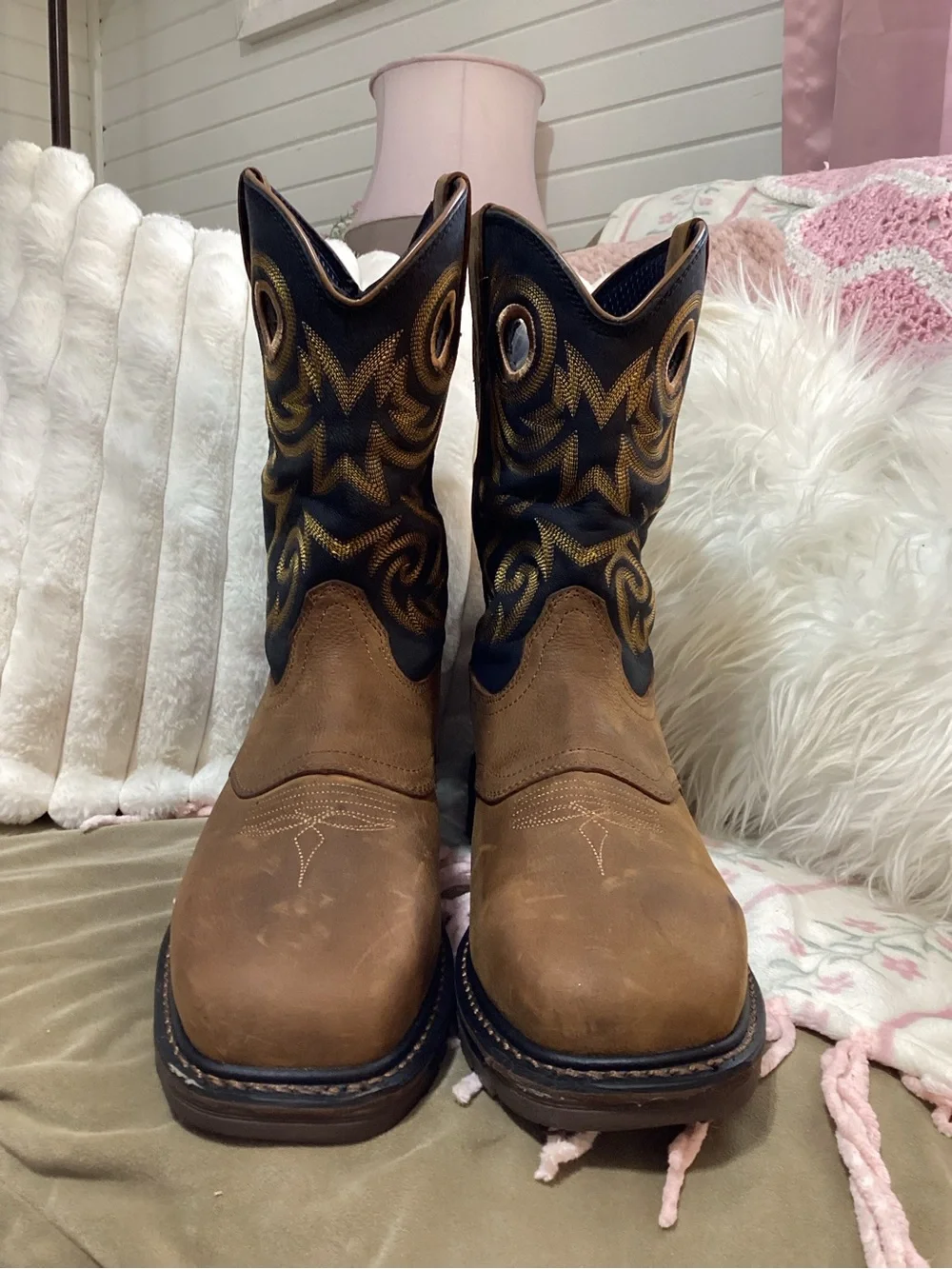 Georgia Boot Black & Brown Carbo-Tec Men’s Boots